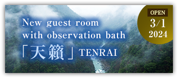 New guest room  with observation bath TENRAI