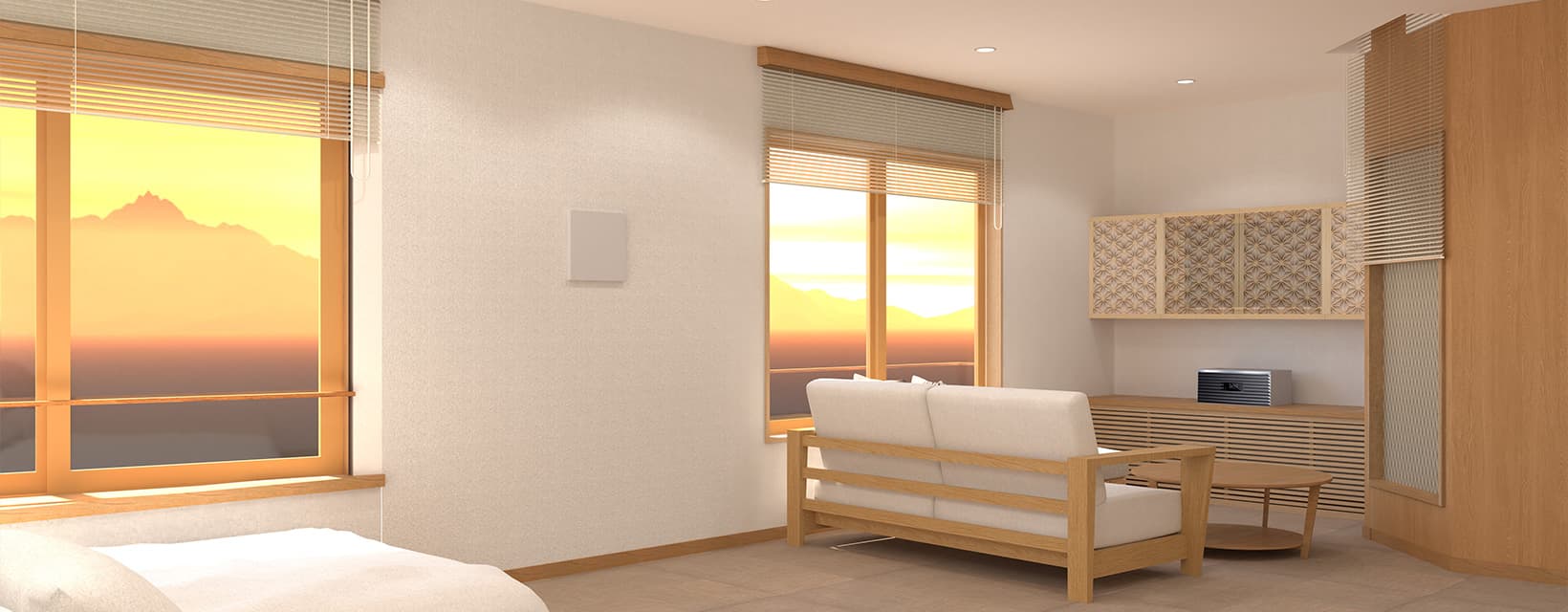 シャワーブース付き客室