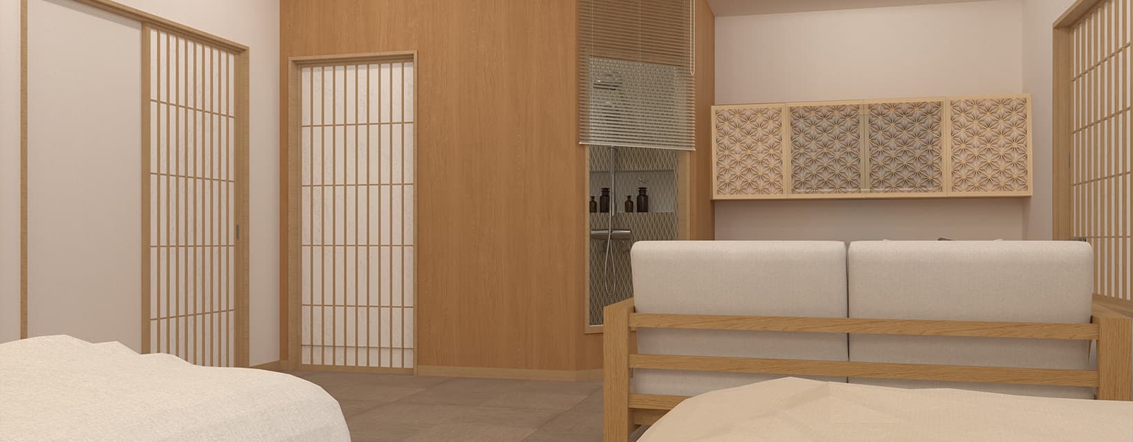 シャワーブース付き客室