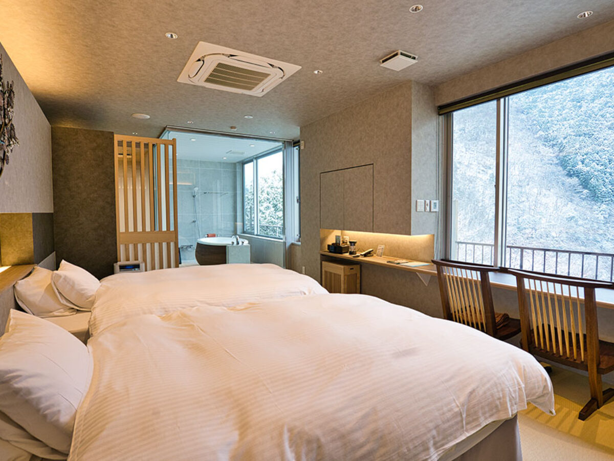 展望風呂付客室「天籟」2024年3月1日 NEW OPEN！ | ホテル祖谷温泉